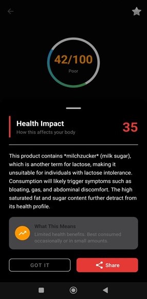 Overall Score & Macronutrients